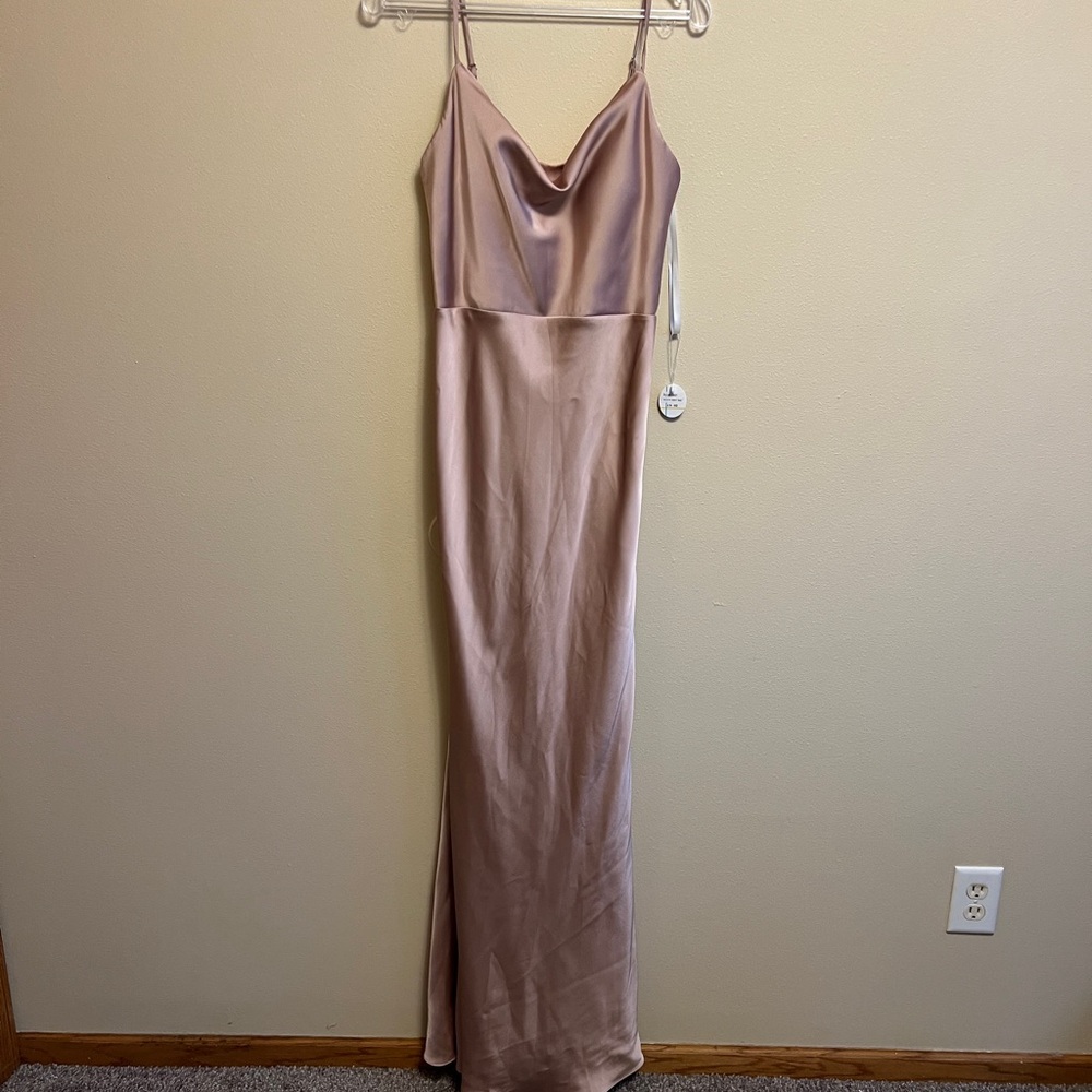 Blush Satin Gown